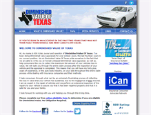 Tablet Screenshot of diminishedvalueoftexas.com